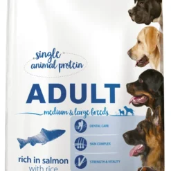 Tropidog Premium Adulte Moyennes Et Grandes Races Saumon Et Riz 12kg
