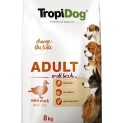 Tropidog Premium Adulte Petites Races Avec Canard Et Riz 8kg
