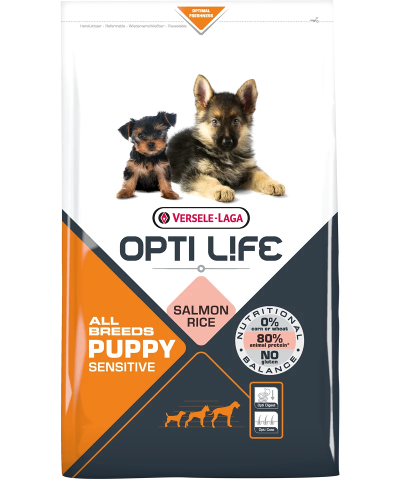 Versele-Laga Opti Life Puppy Sensitive Saumon Au Riz 2.5kg 4 Versele-Laga Opti Life Puppy Sensitive Saumon Au Riz 2.5kg – Image 2