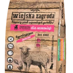 Wiejska Zagroda Agneau Aux épinards 10kg (5x2kg) (pour Chiots)+ Surprise Gratuit Pour Votre Chien