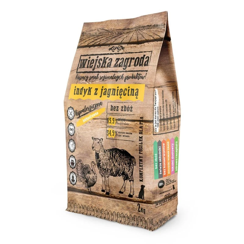 Wiejska Zagroda Dinde à L'agneau 2kg+Surprise Gratuite Pour Votre Chien 6 Wiejska Zagroda Dinde à L'agneau 2kg+Surprise Gratuite Pour Votre Chien – Image 4